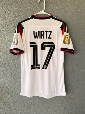 Florian Wirtz Germany 2026 White Player Version Jersey Men